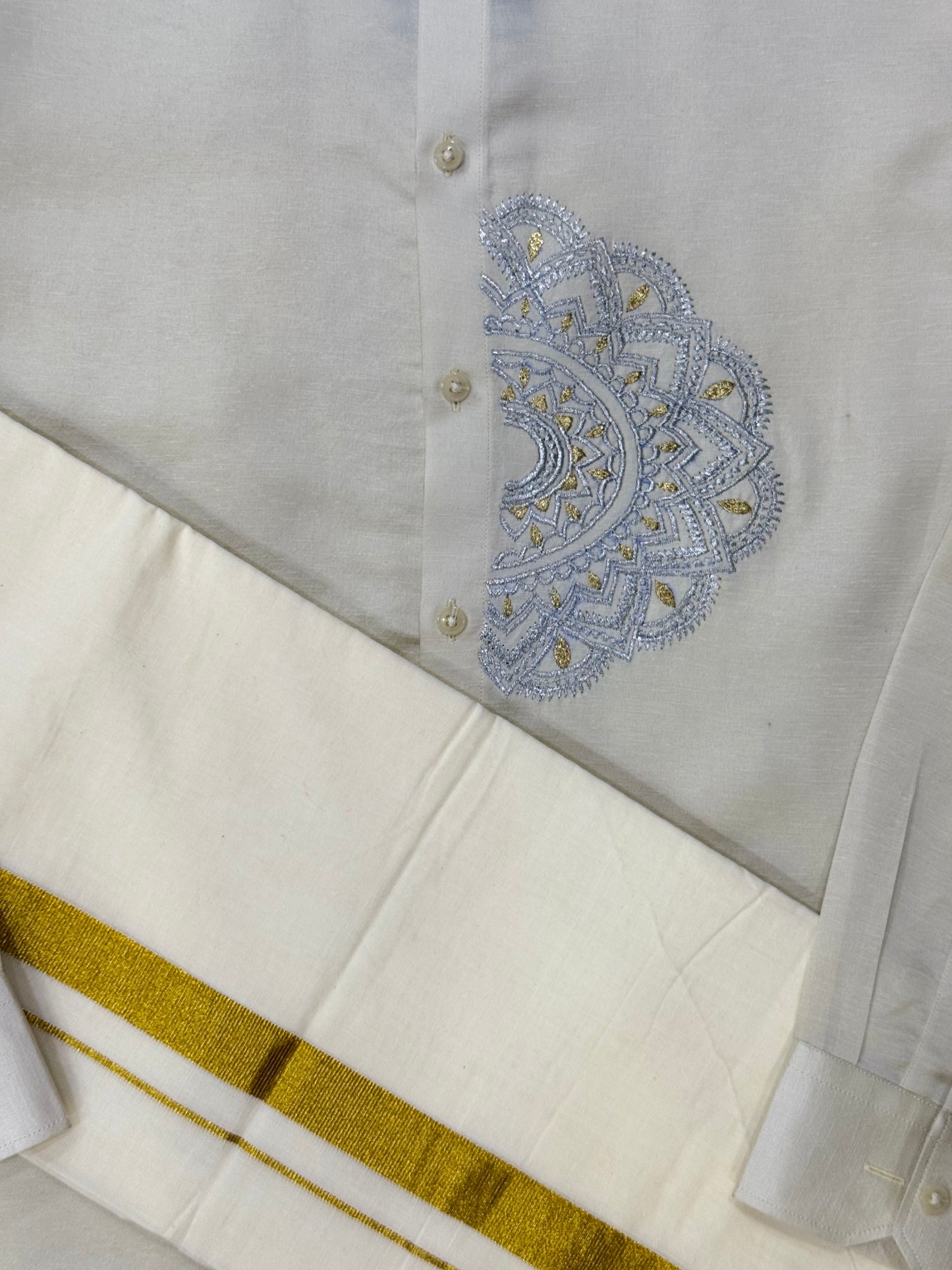 Satin Linen Kerala Pookalam