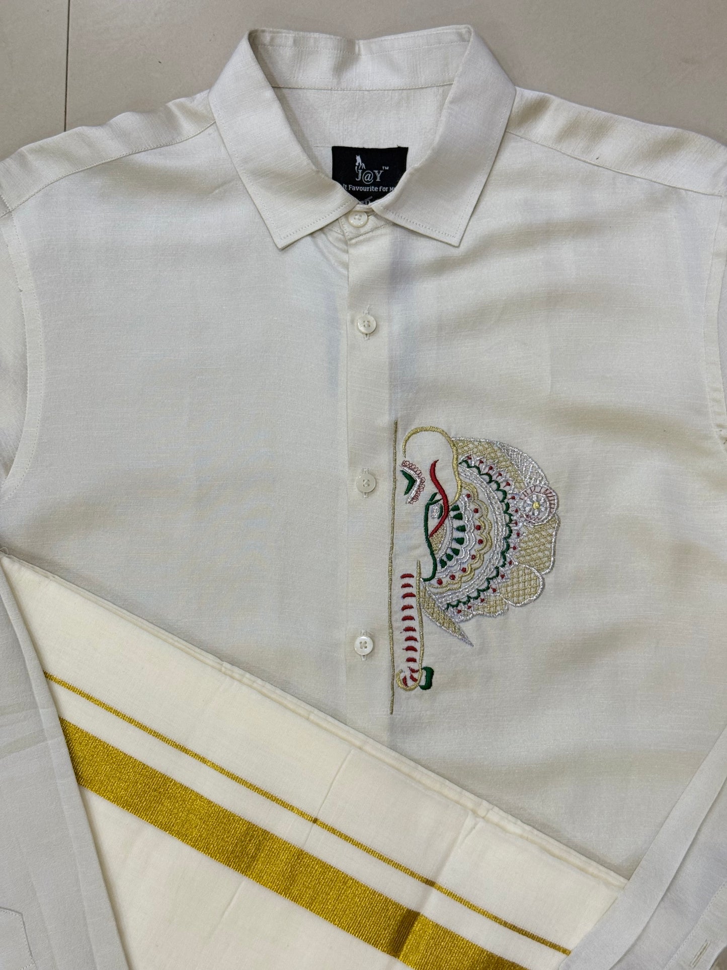 Satin Linen Kerala Elephant