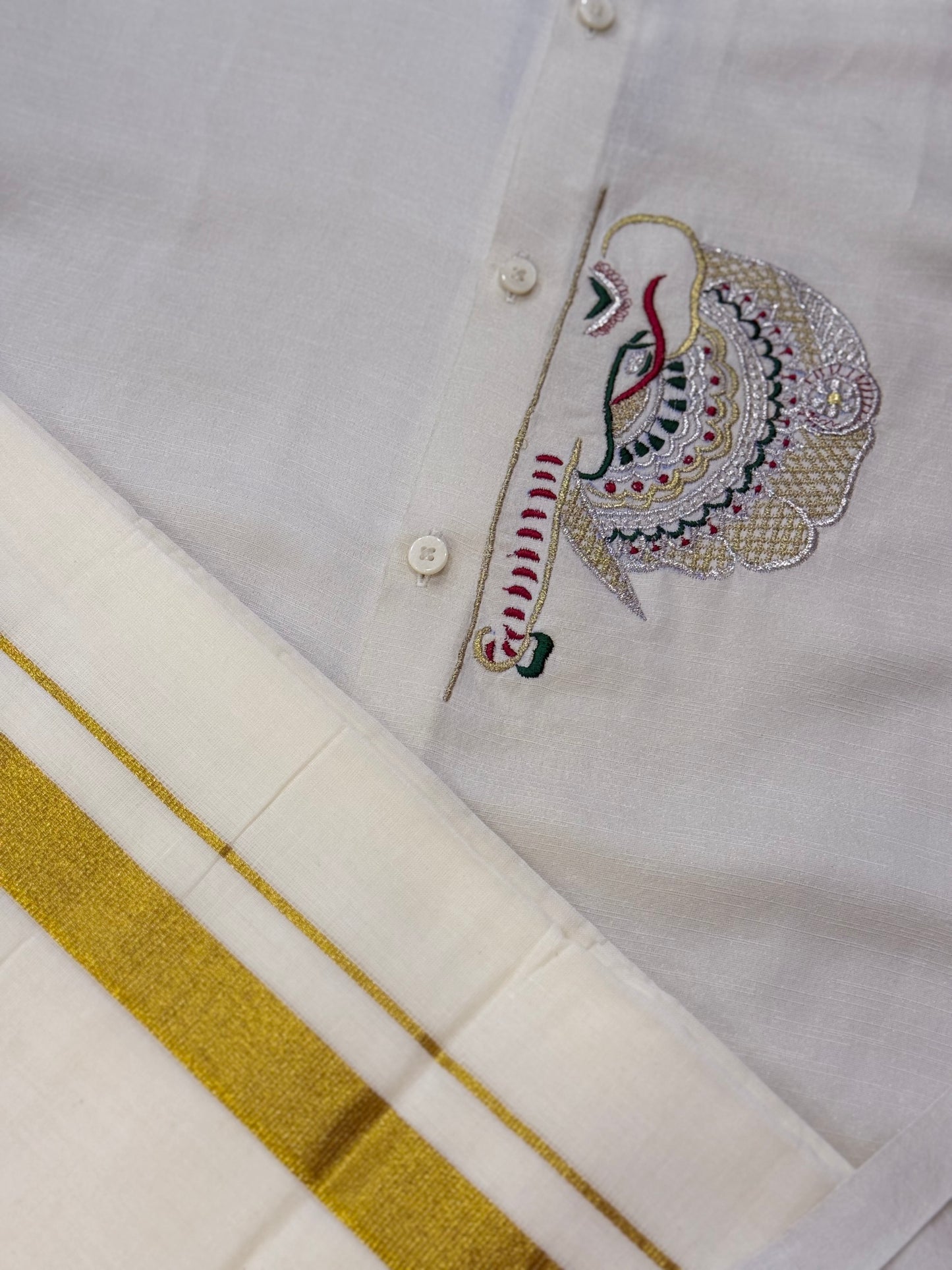 Satin Linen Kerala Elephant