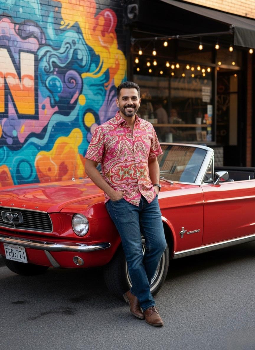 Pink Paisley Party Shirt