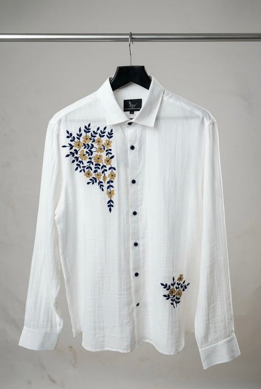 Navy Blue Gold Shirt