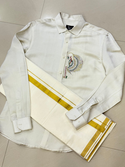 Satin Linen Kerala Elephant