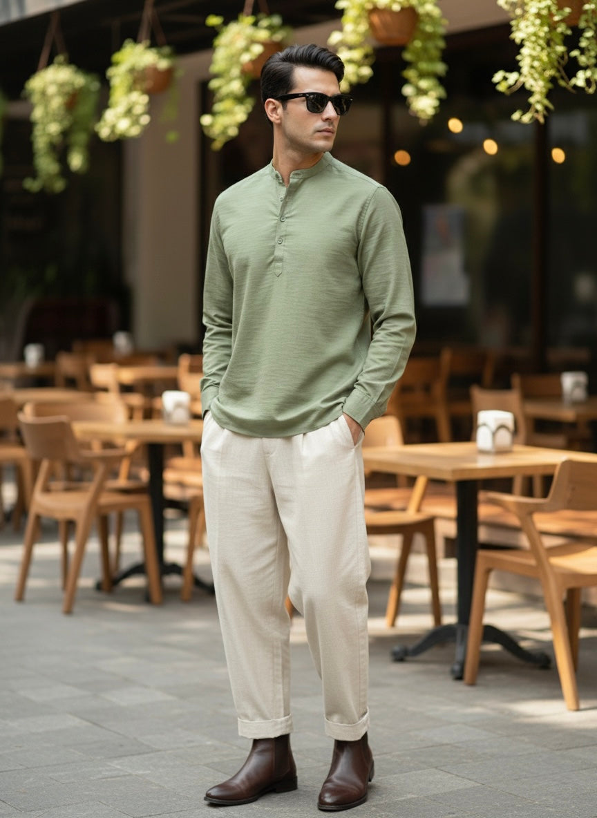 Green Weekend Essential kurta