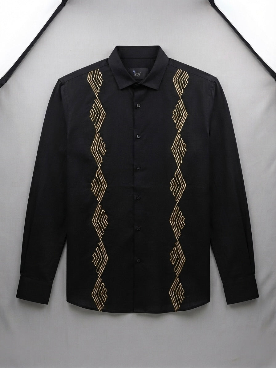 Zig Zag Gold Work