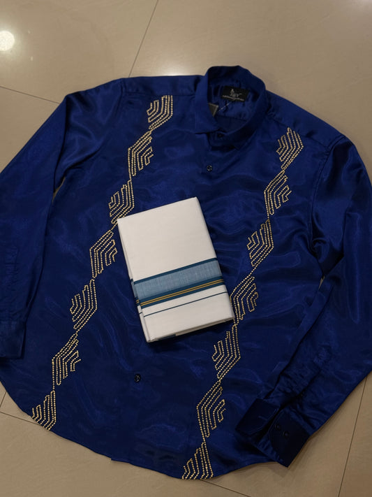 Satin Blue Parallel Twin