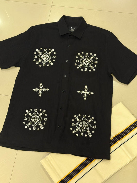D/C Shirt - Mirror Work Embroidery