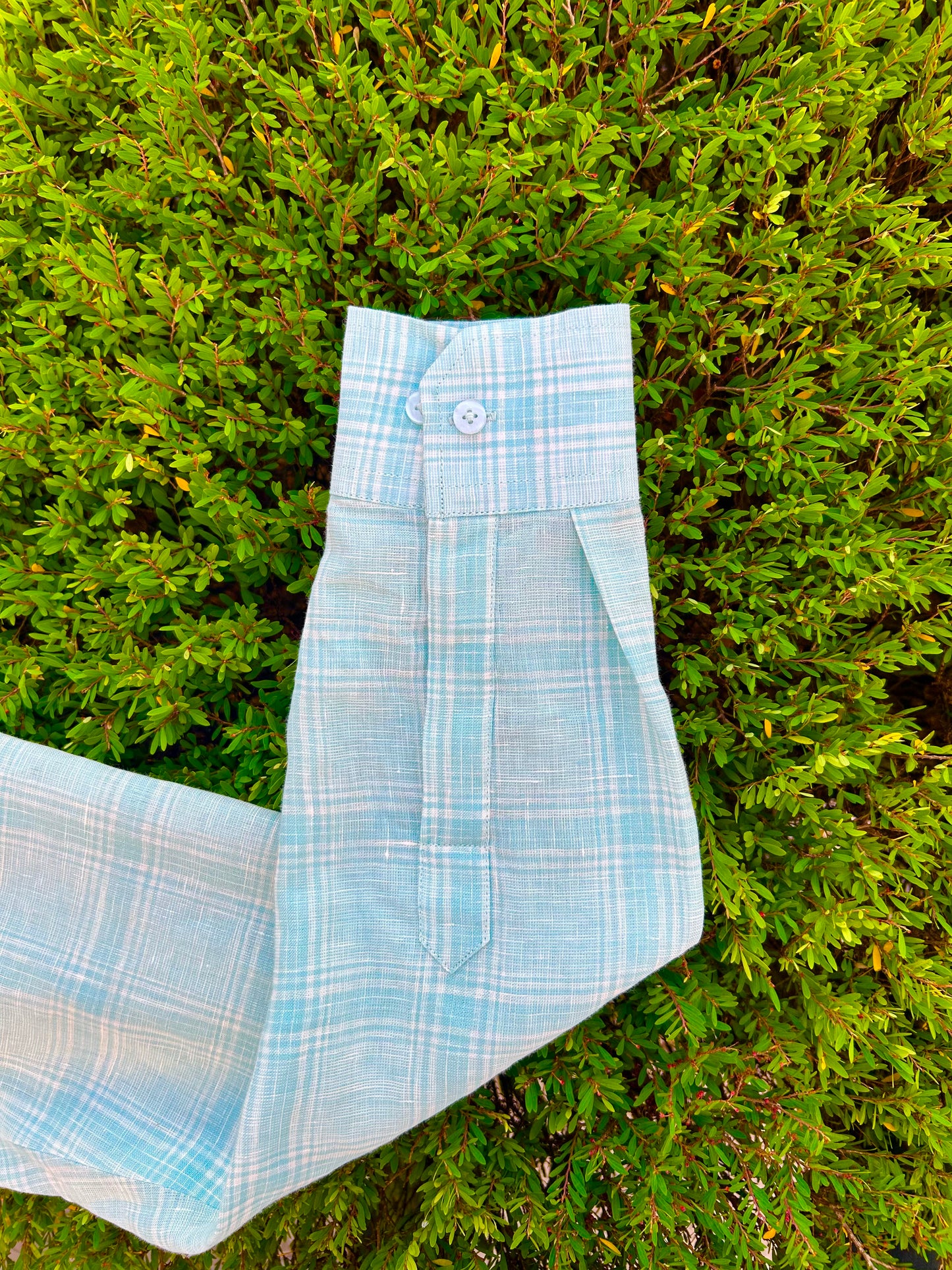 Sky Blue Checkered Shirt