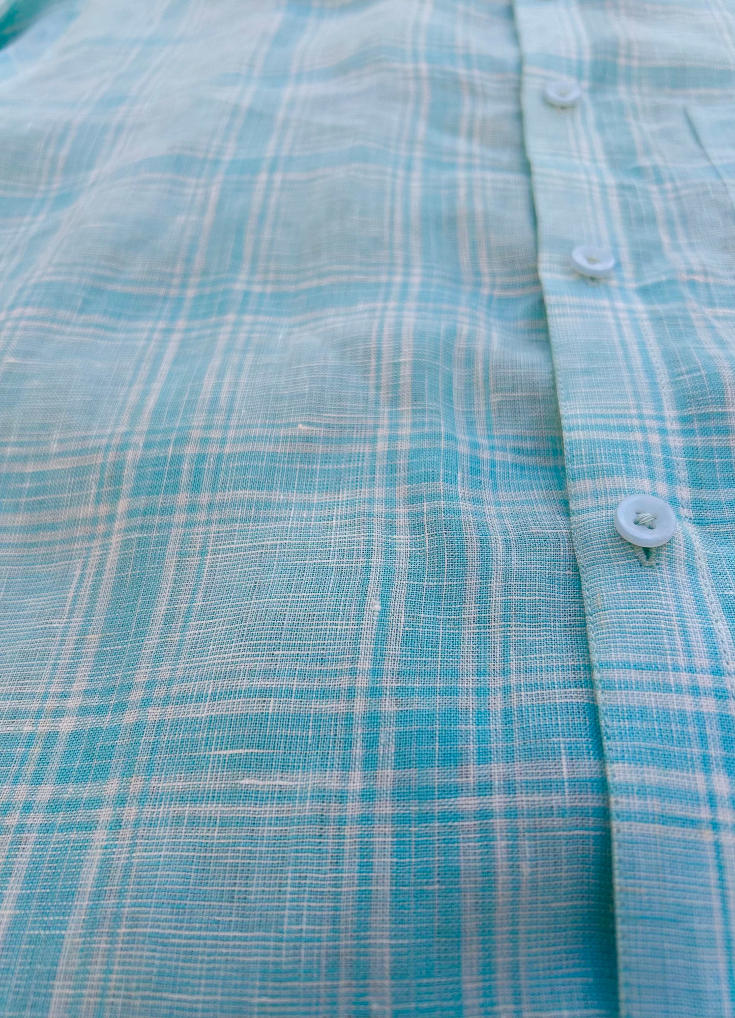 Sky Blue Checkered Shirt