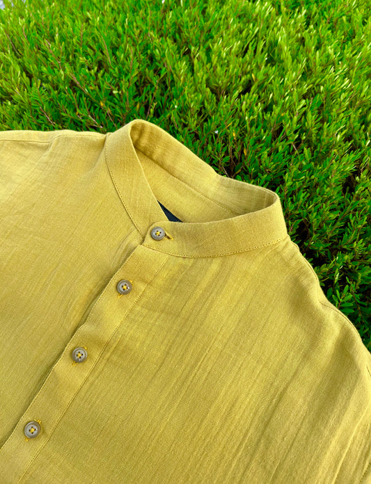 Mustard Yellow Shirt Kurta