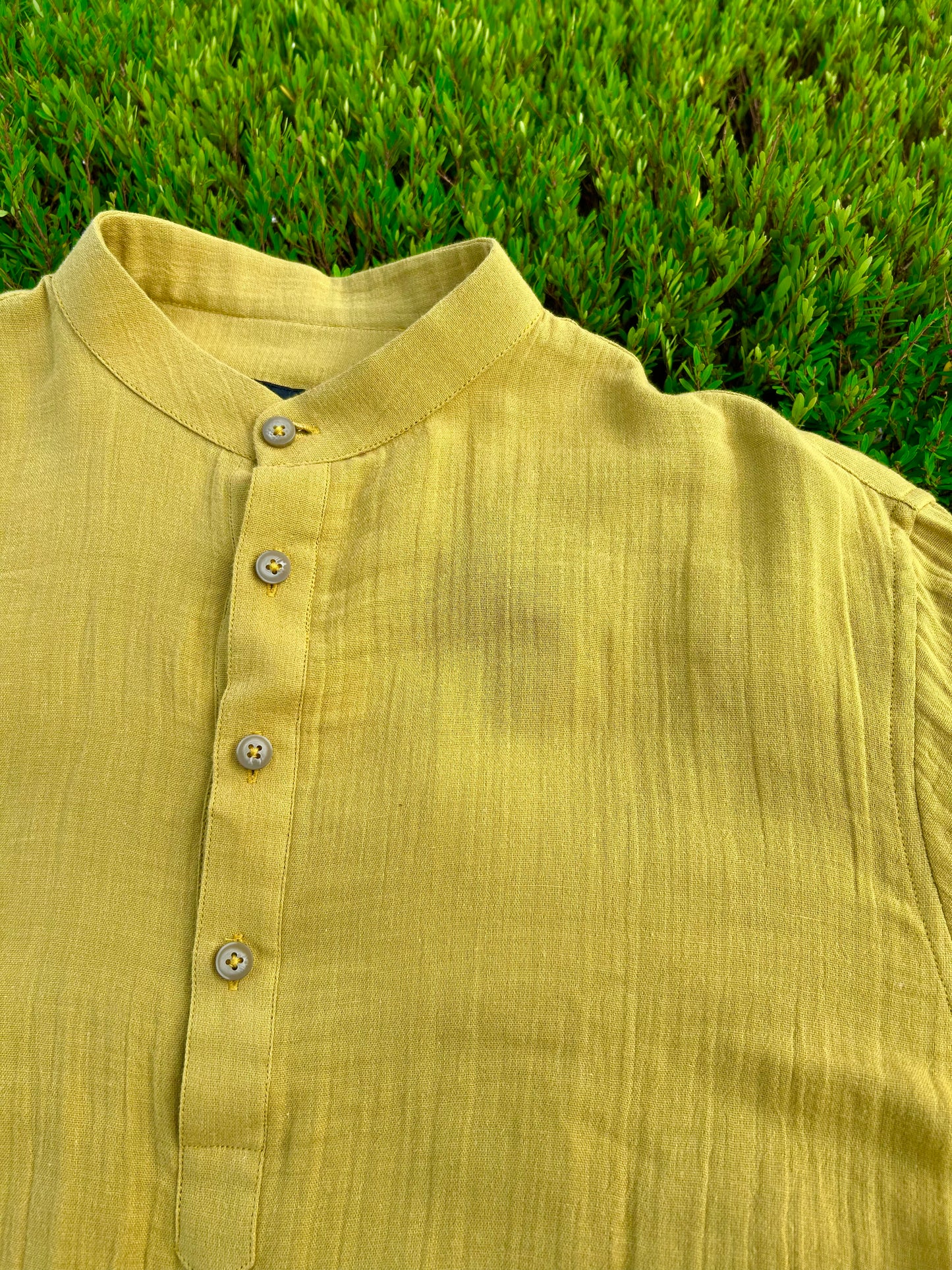 Mustard Yellow Shirt Kurta