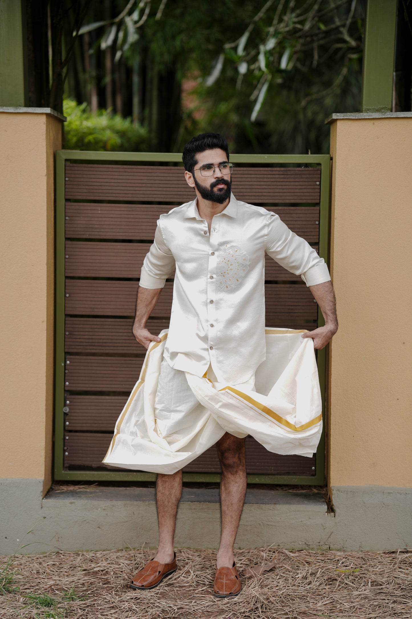 Satin Linen Kerala Pookalam